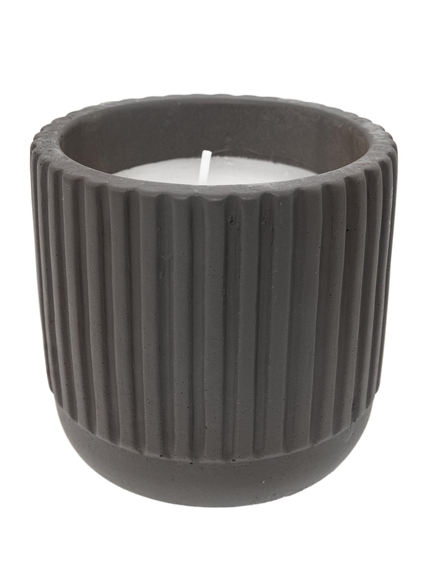 blumigo-felissa-dekokerze-schwarz-9x8-5-cm-stumpenkerze image 1