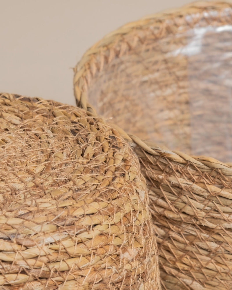 feey-kesat-pflanzkorb-seegras-25-cm-natur-geflochten image 5