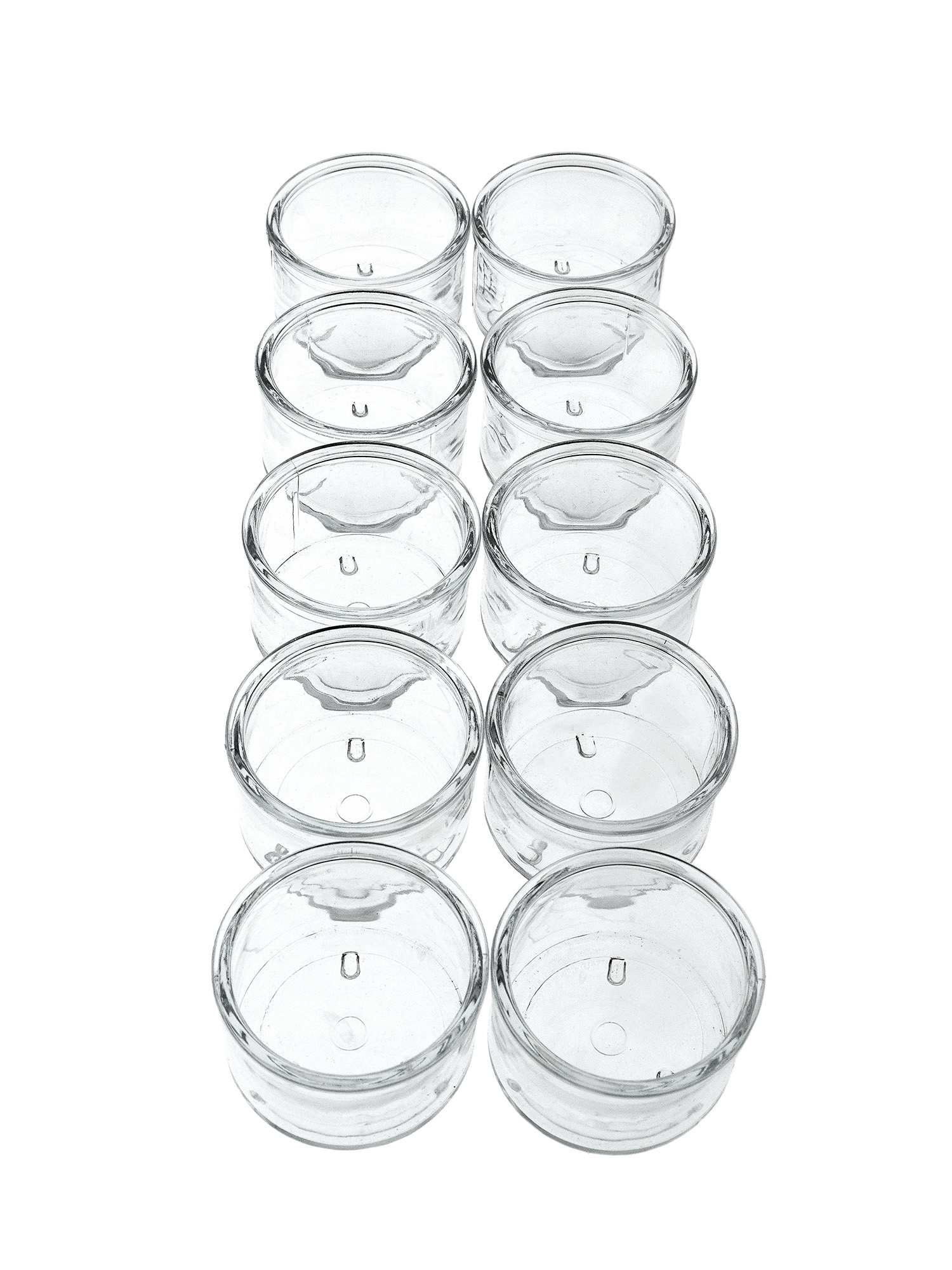 blumigo-teelichthalter-glas-10er-set-windlichter-klar image 1
