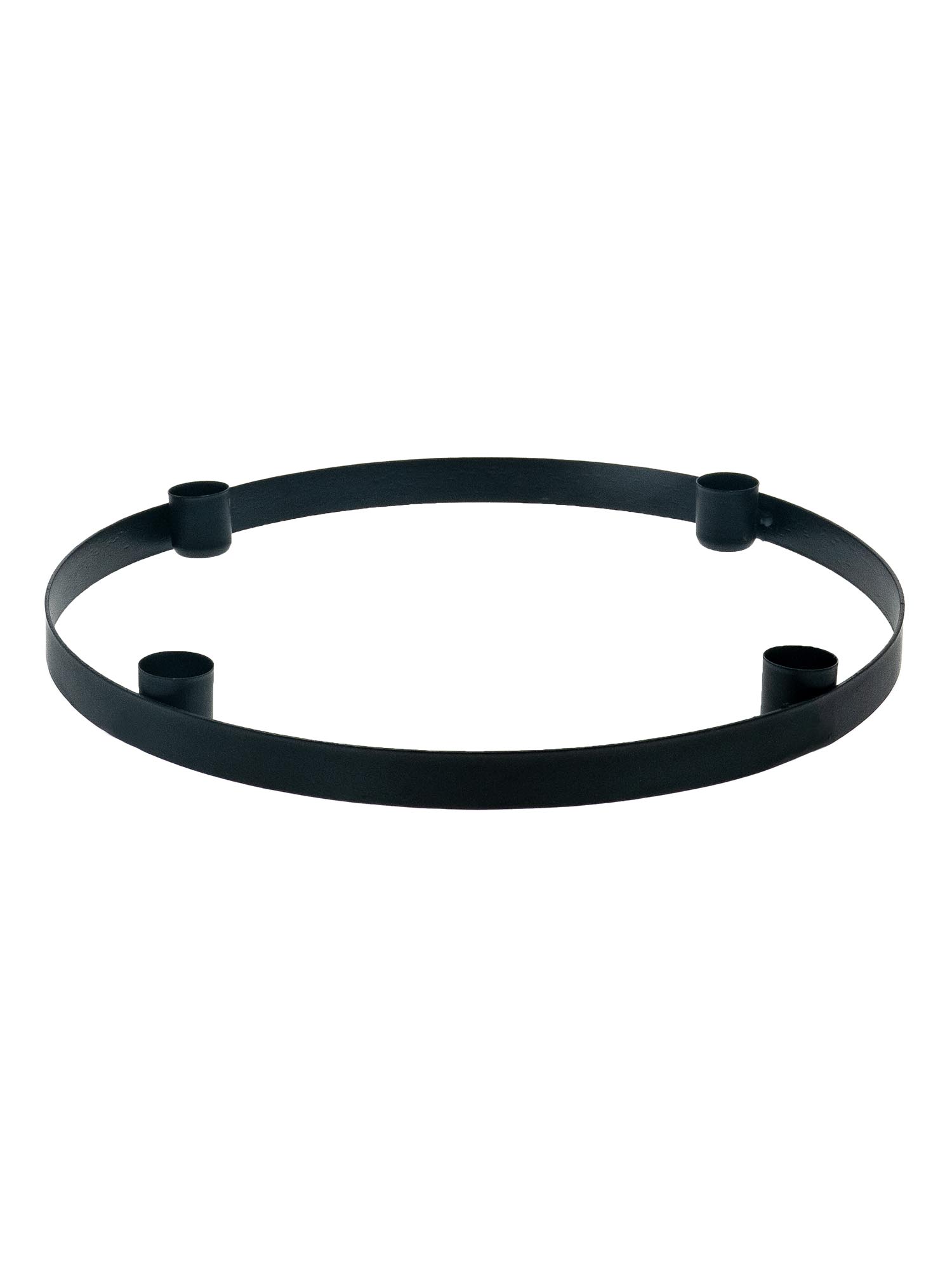 blumigo-kerzenring-kopenhagen-kerzenhalter-metall-schwarz-29cm image 1