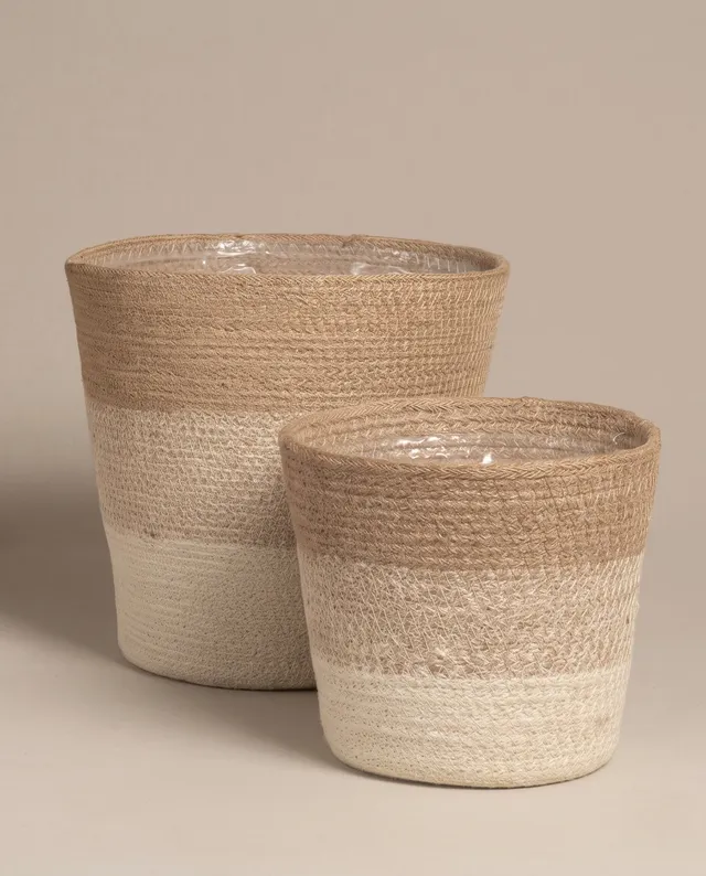 feey-variado-lapis-pflanzenkorb-jute-2er-set-natur image 1