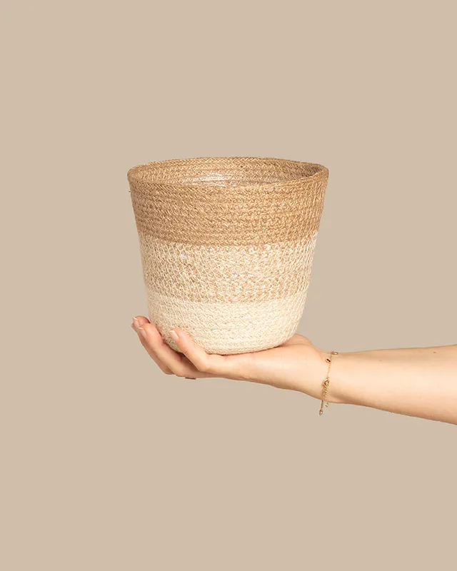 feey-variado-lapis-pflanzenkorb-jute-16cm-natur image 1