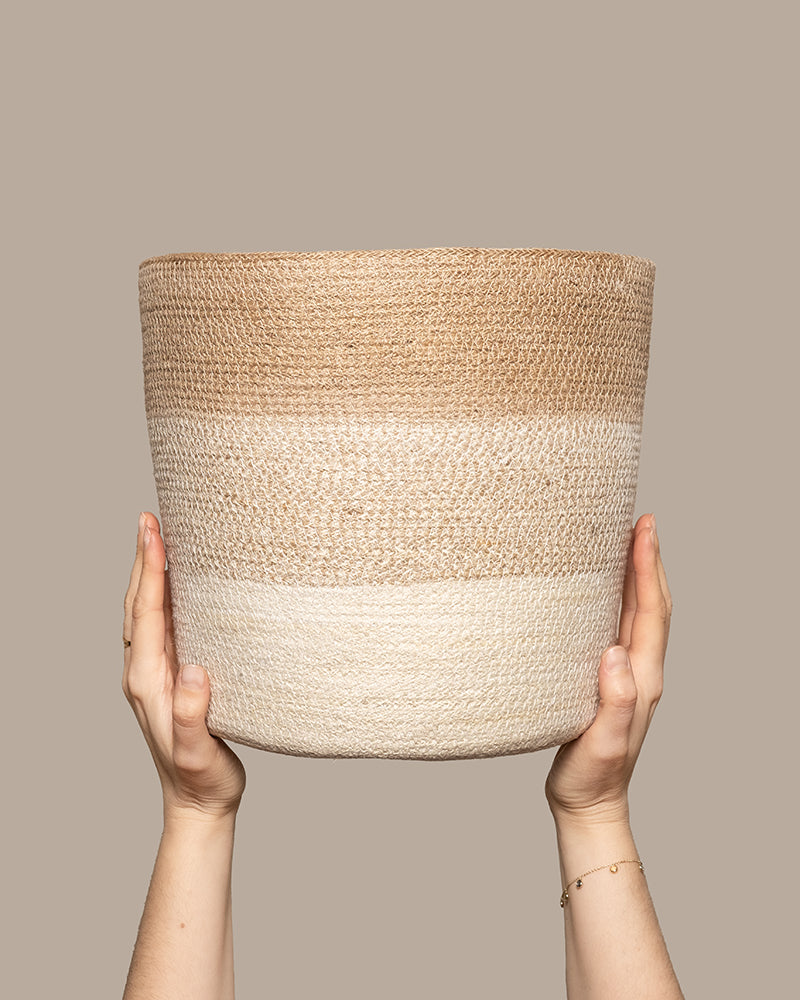 feey-lapis-pflanzenkorb-jute-30-cm-naturbelassen image 1