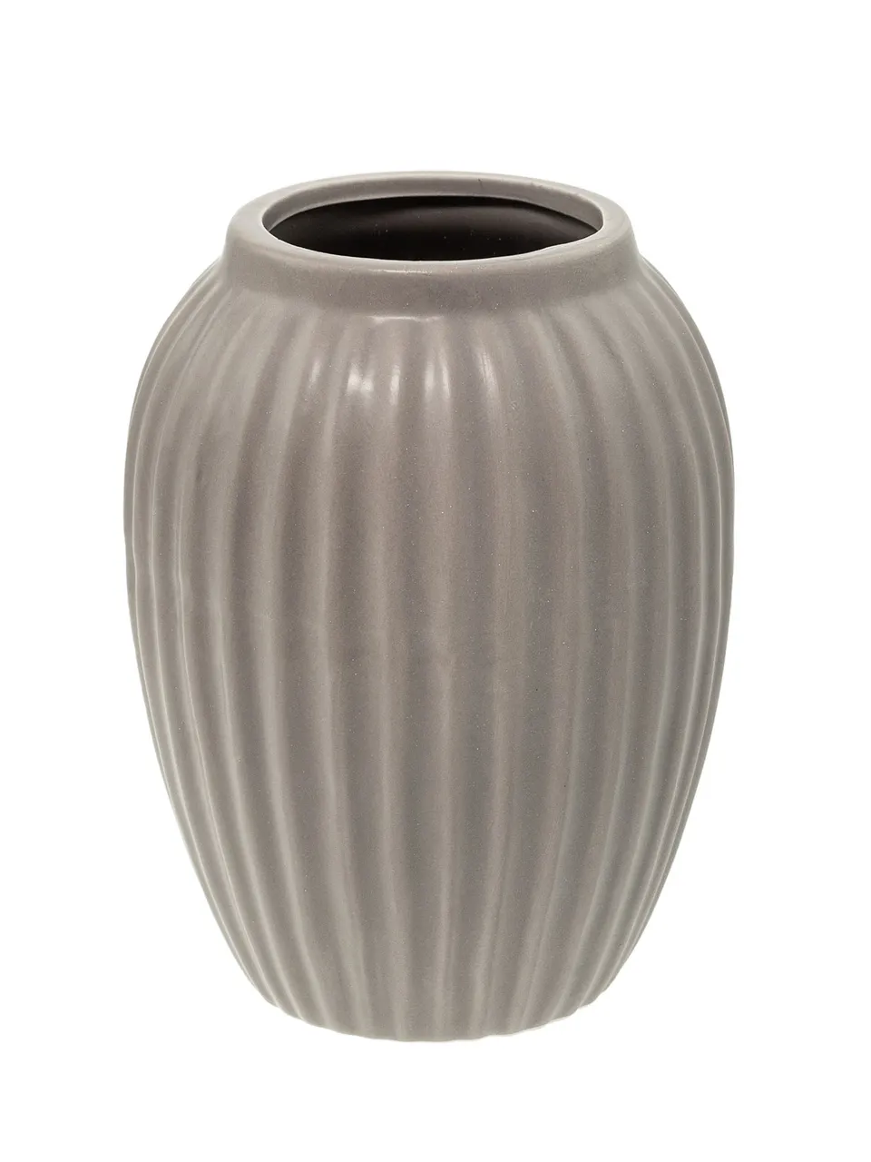 blumigo-keramikvase-dorsa-blumenvase-taupe-12x16-cm image 1