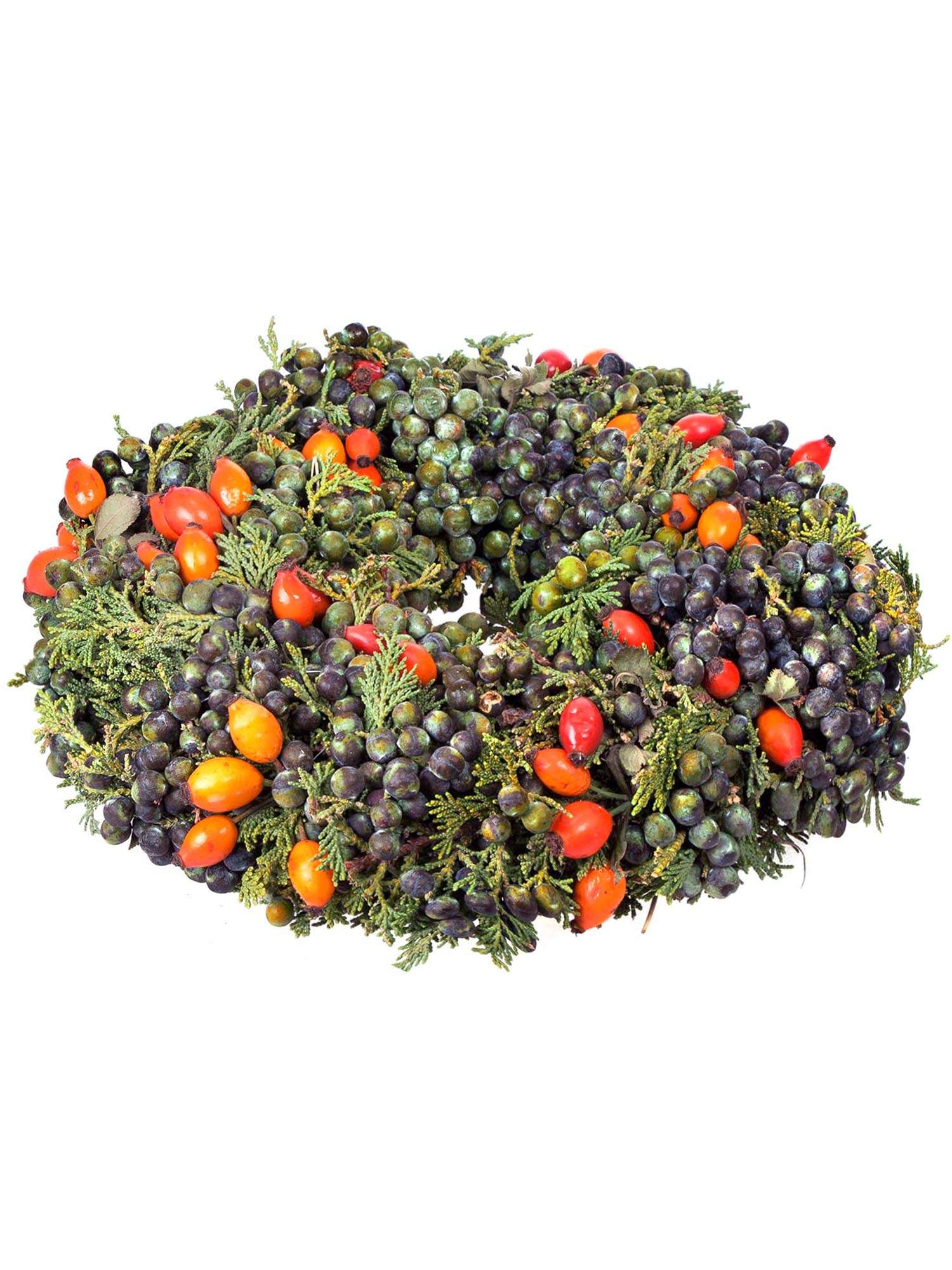 blumigo-herbstdeko-zierkranz-zypresse-hagebutte-30-cm image 3