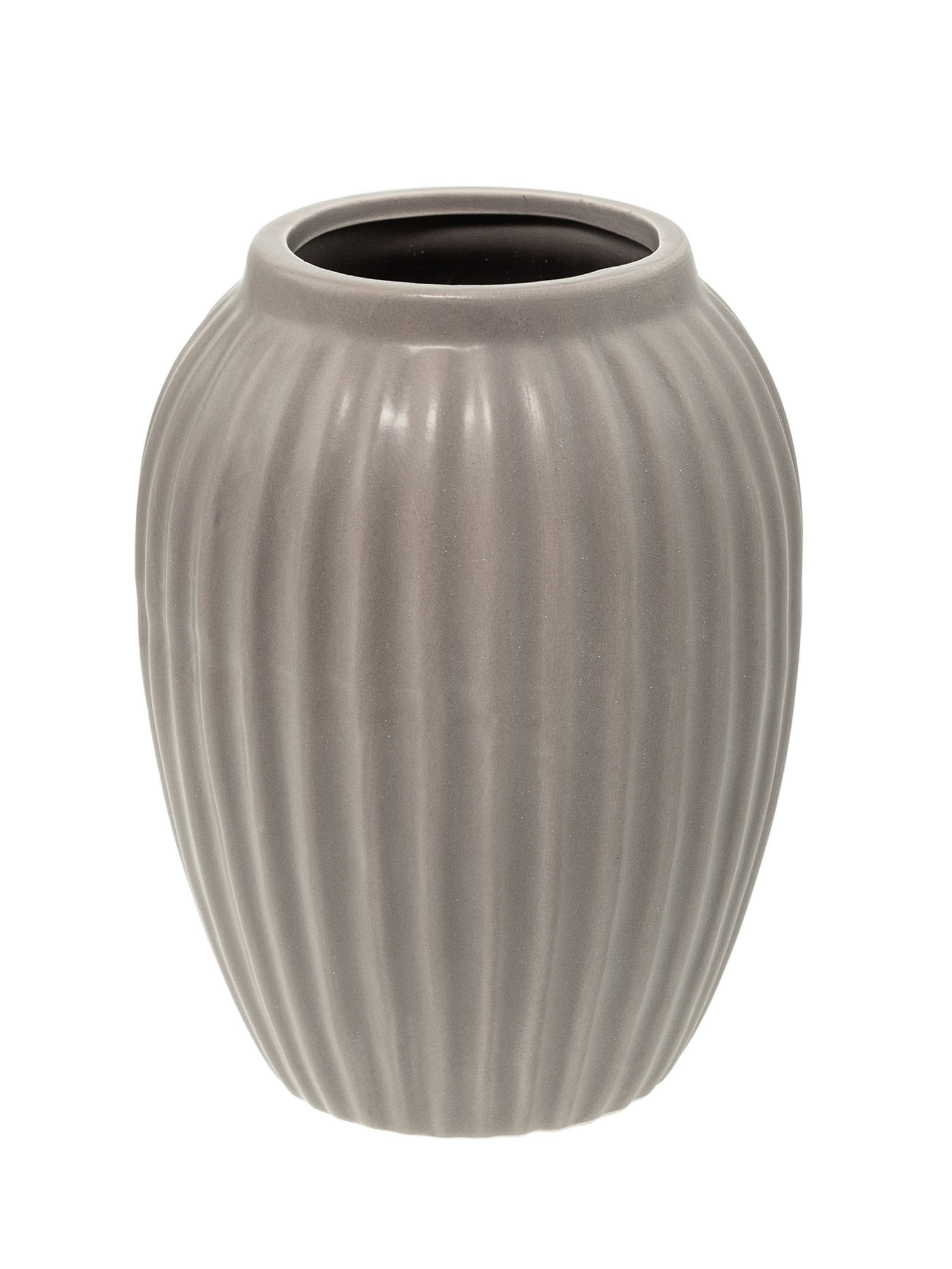 blumigo-keramikvase-dorsa-blumenvase-taupe-12x16-cm image 1