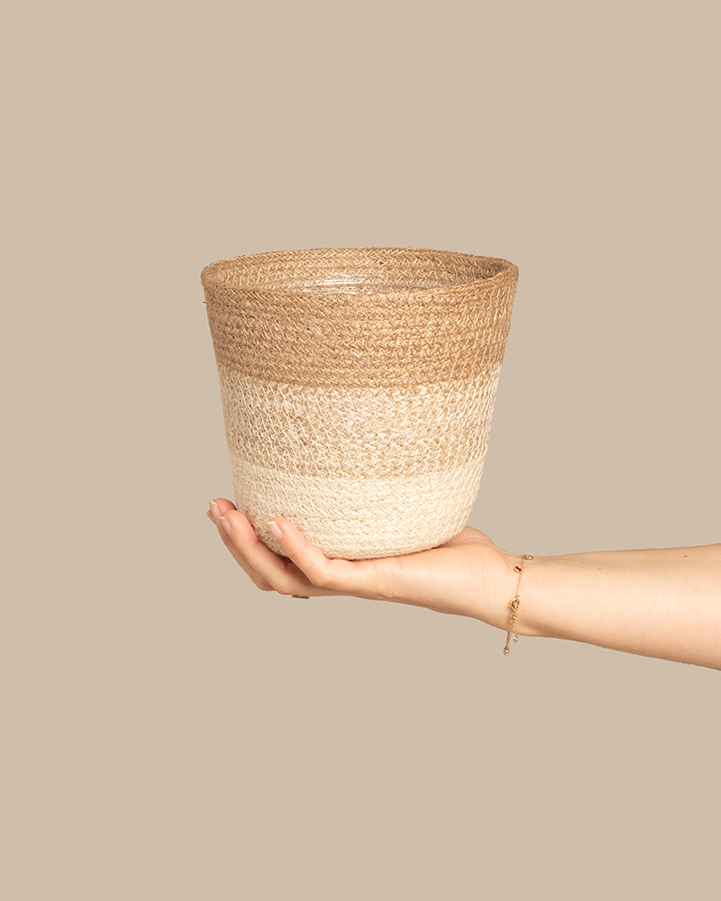 feey-variado-lapis-pflanzenkorb-jute-16cm-natur image 1