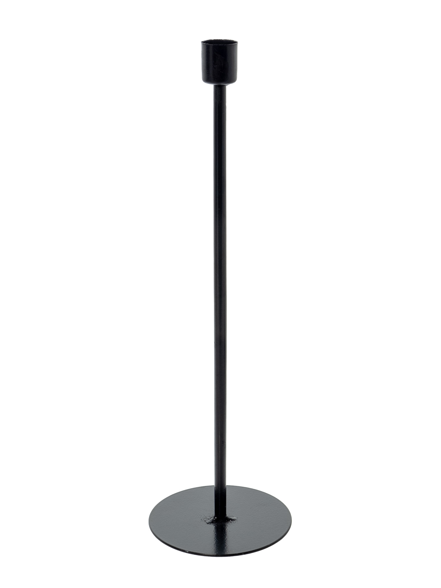 blumigo-oslo-kerzenst-nder-f-r-stabkerzen-schwarz-mit-standfu image 2