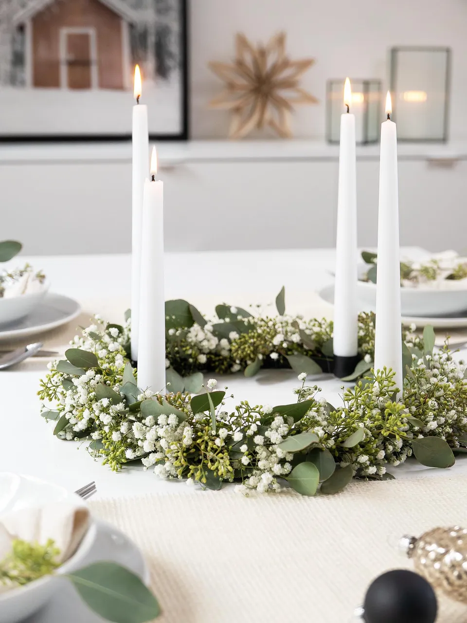 blumigo-elegant-winter-adventskranzring-diy-set-mit-kerzen image 1