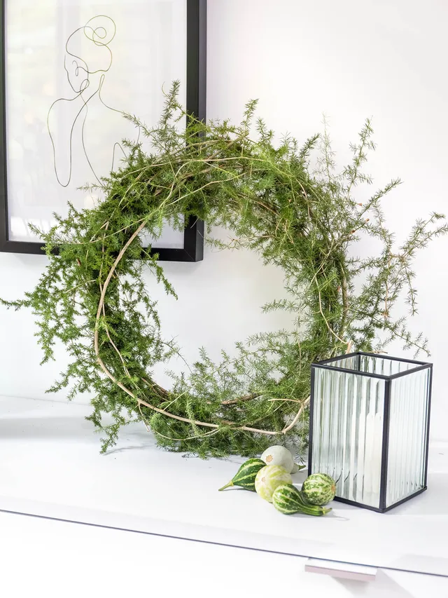 blumigo-wild-whisper-asparaguskranz-diy-set-40-cm-binden image 1