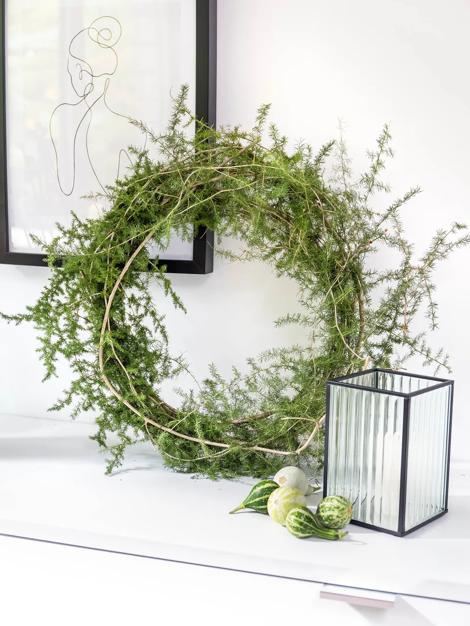 blumigo-wild-whisper-asparaguskranz-diy-set-40-cm-binden image 1