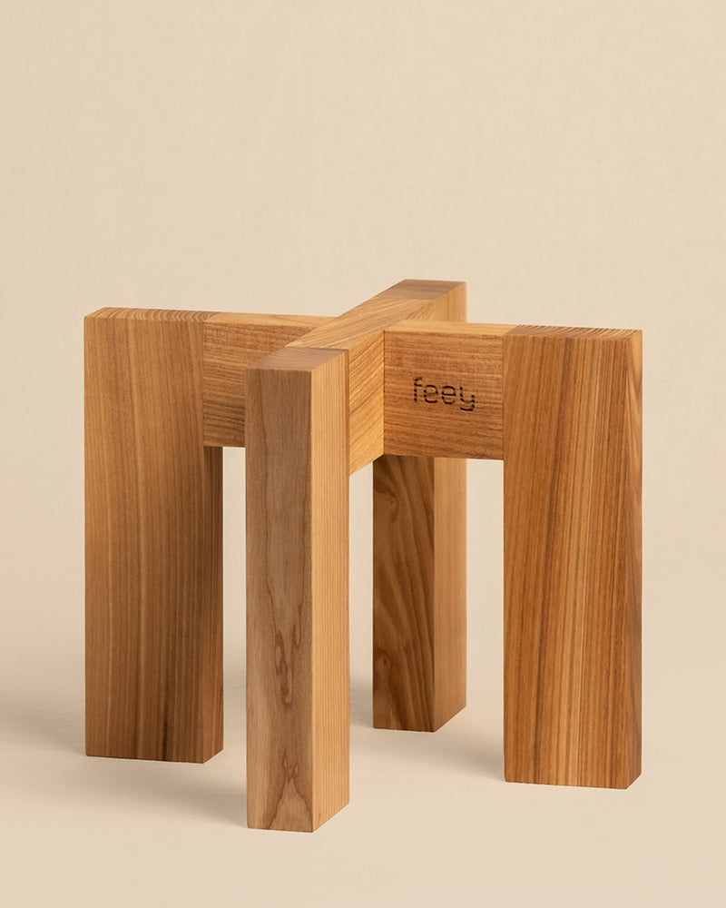 feey-stelion-pflanzenst-nder-holz-braun-25-cm-blumenhocker image 3