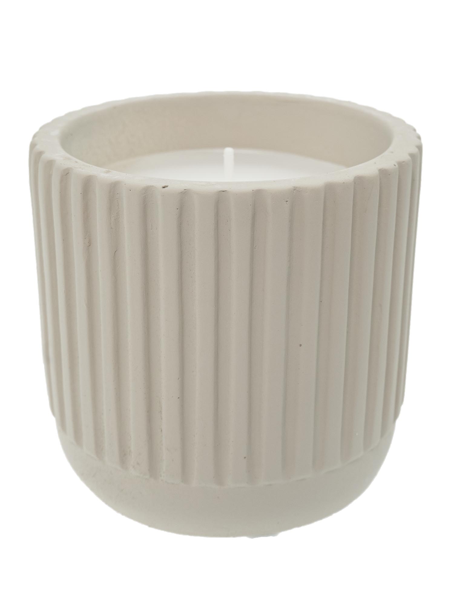 blumigo-felissa-dekokerze-sand-creme-9-cm-stumpenkerze image 3