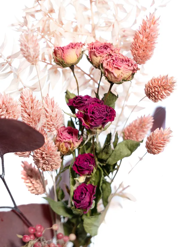 blumigo-trockenblumen-mini-mix-strau-rosa-pink-trockenstrau image 1