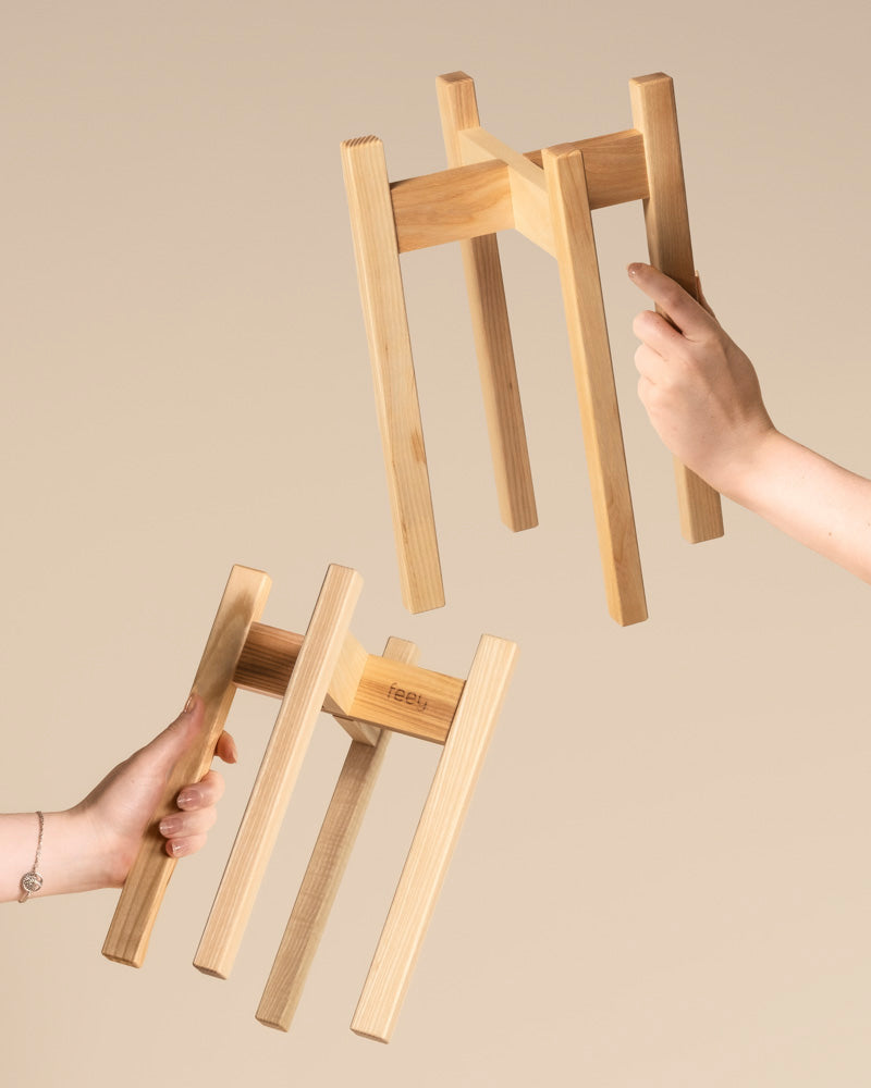 feey-stelion-pflanzenst-nder-duo-holz-braun-16-14 image 1