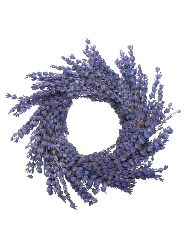 blumigo-trockenblumen-zierkranz-getrockneter-lavendel image 1