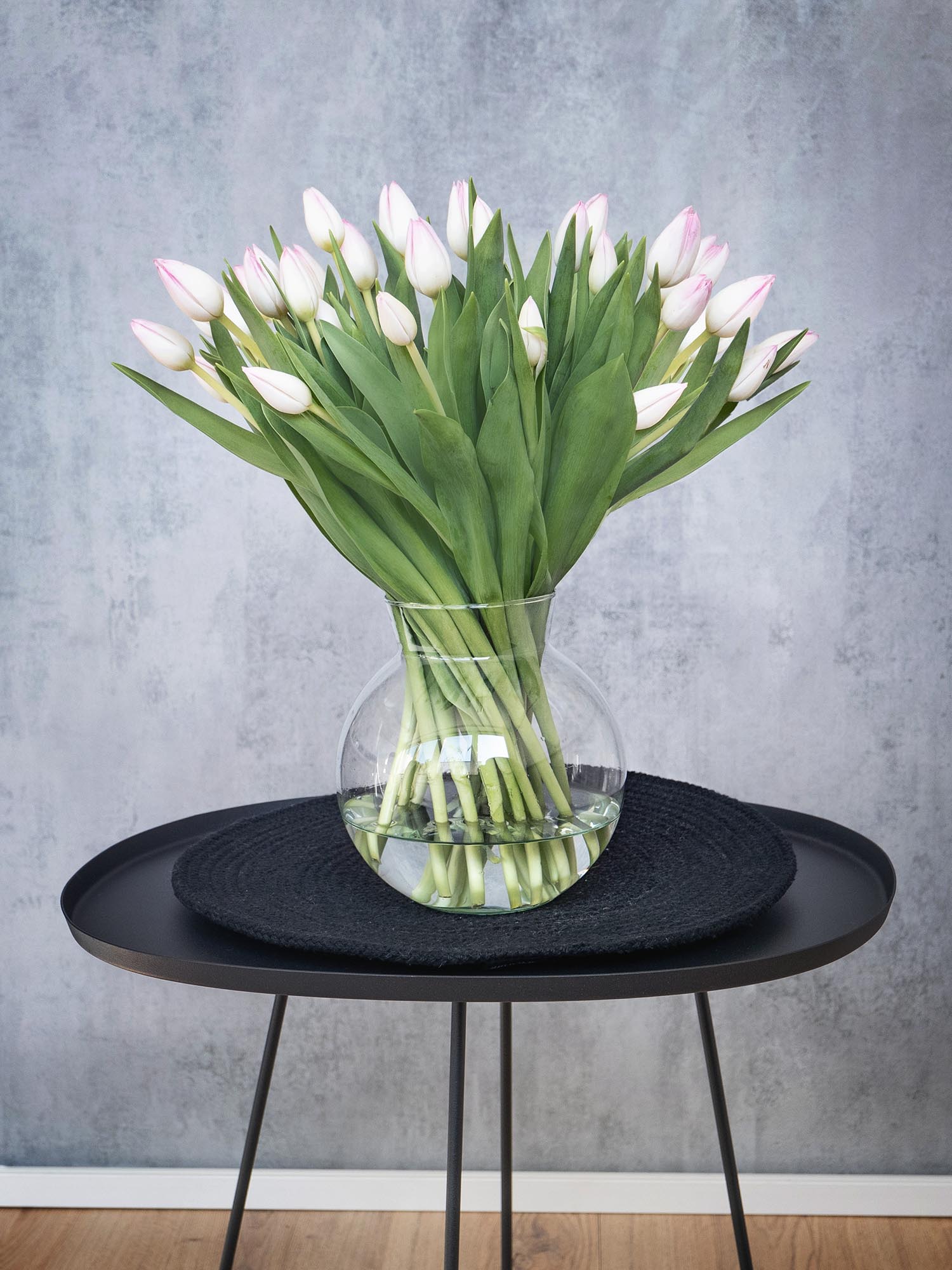 blumigo-kugelvase-iris-glasvase-transparent image 5