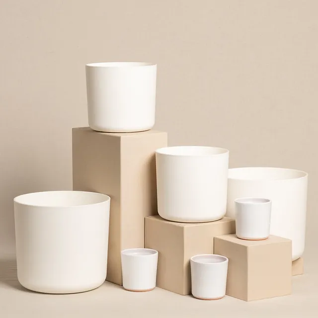 feey-lumi-blumentopf-set-7-teilig-kunststoff-wei image 1