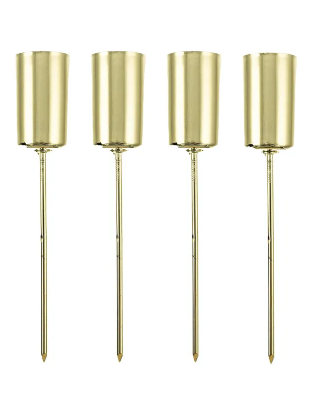 blumigo-kerzen-kairo-kerzenhalter-4er-set-stabkerzen-gold image 1