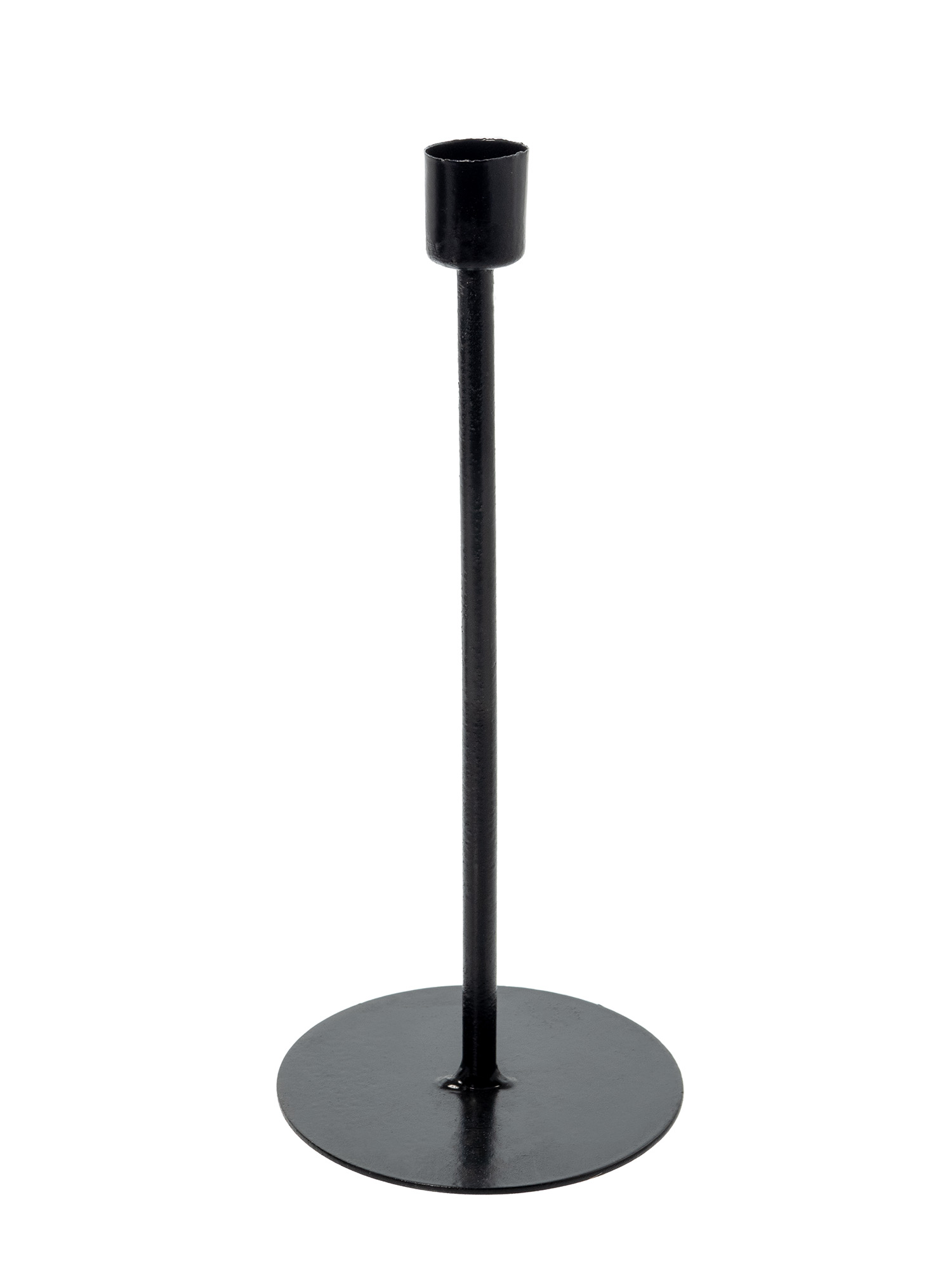 blumigo-oslo-kerzenst-nder-f-r-stabkerzen-schwarz-mit-standfu image 1