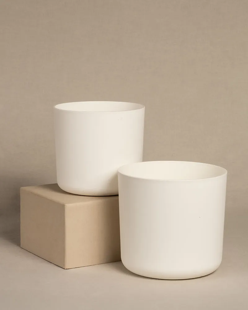 feey-lumi-kunststoff-topfset-16-14-blumentopf-taupe-2er-set image 1