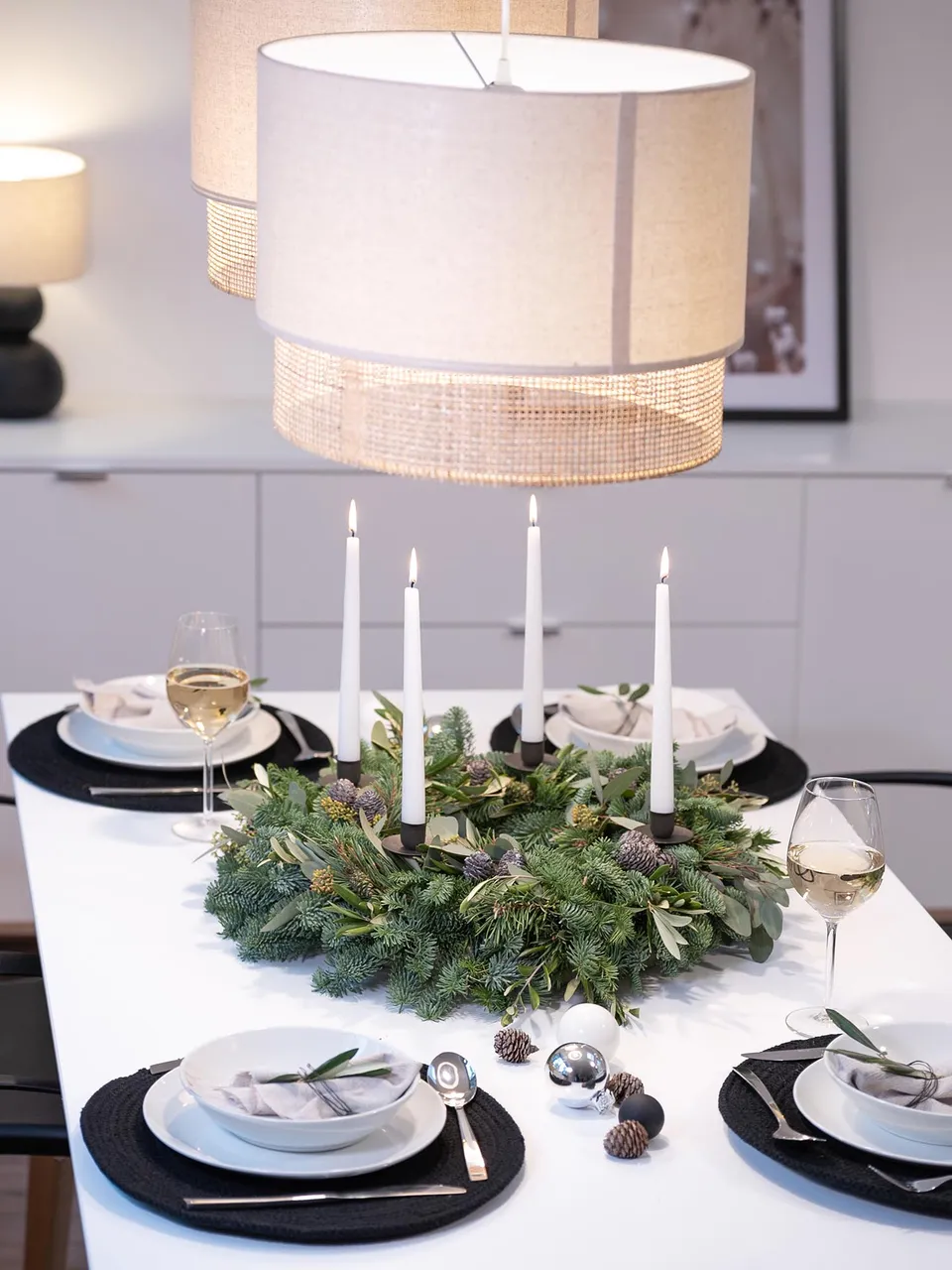 blumigo-modern-green-adventskranz-diy-set-40-cm-mit-kerzen image 1