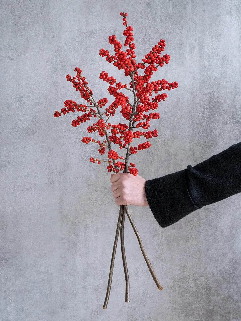 blumigo-ilex-zweige-rot-mit-beeren-stechpalme image 1