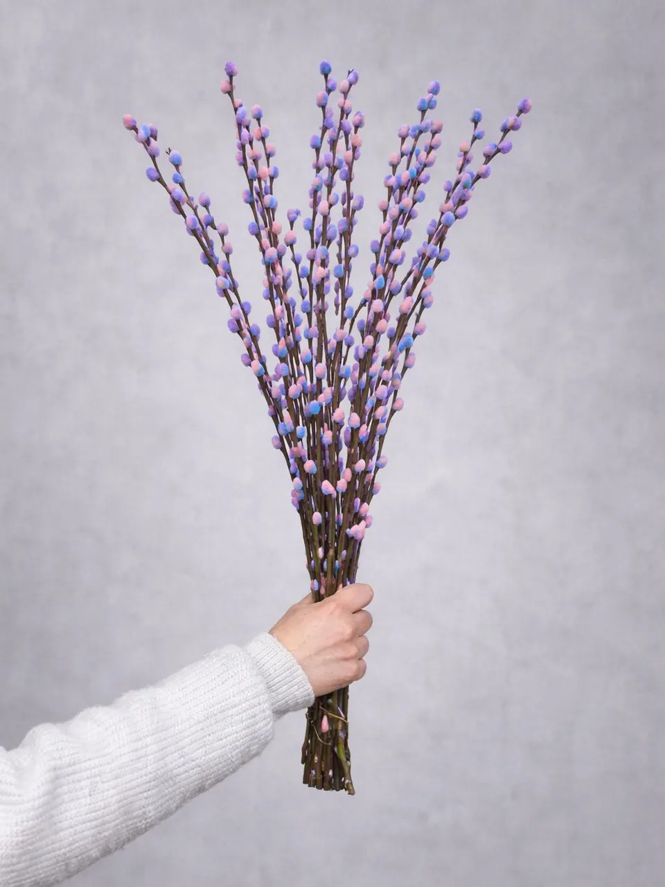 blumigo-zweige-weidenk-tzchen-bubblegum-blau-violett image 1