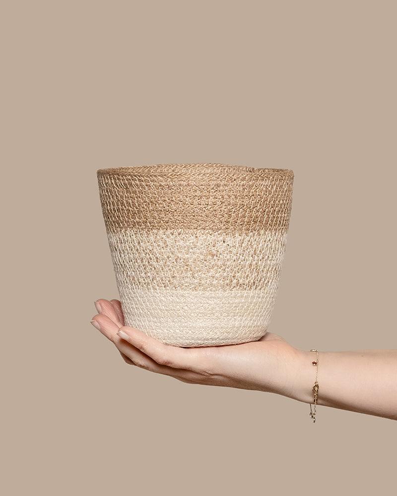 feey-variado-lapis-pflanzkorb-jute-14-cm-naturfarben image 1