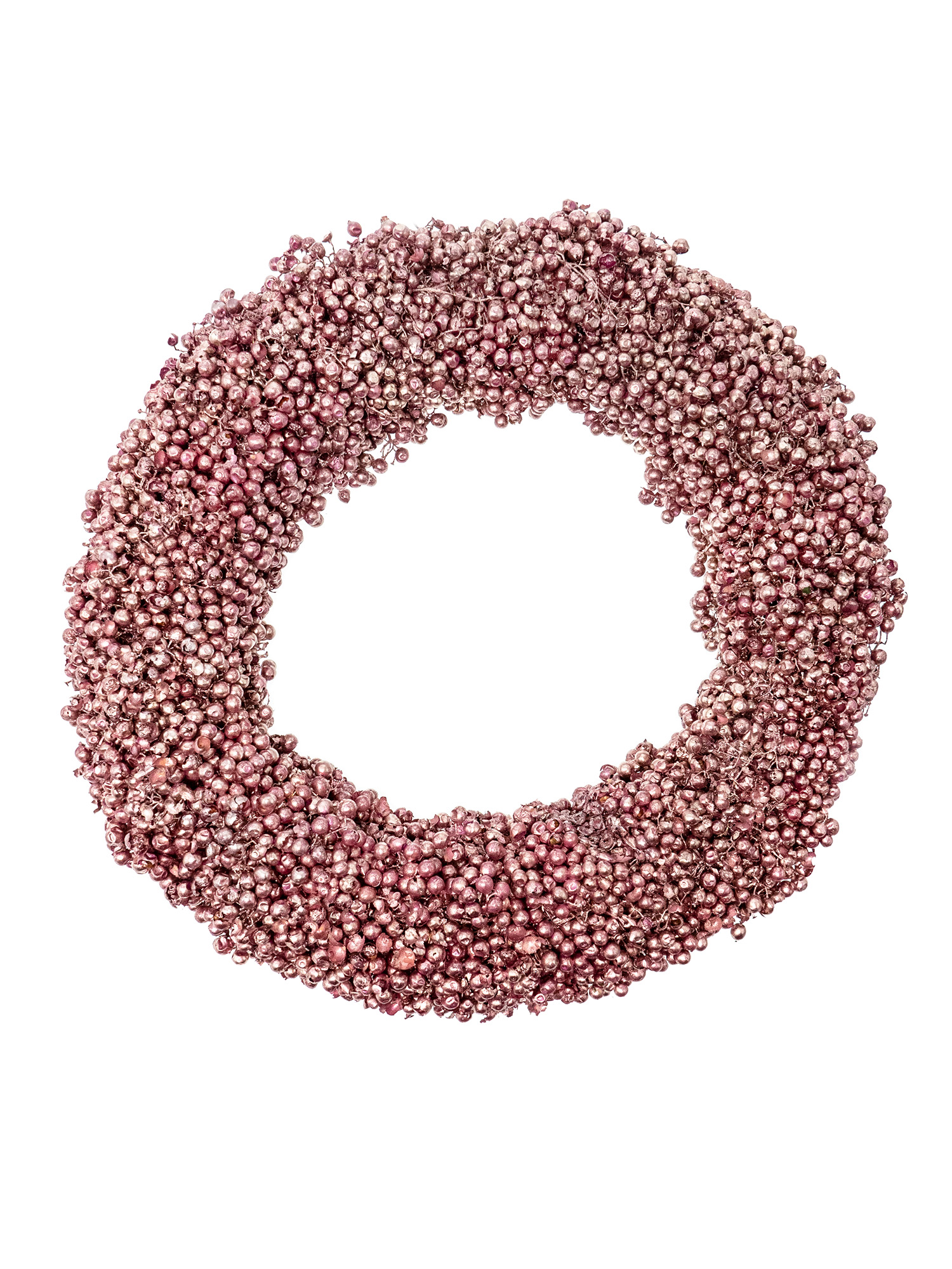 blumigo-trockenblumen-pfefferbeerenkranz-ros-gold-30-cm-getrockneter-t-rkranz image 4