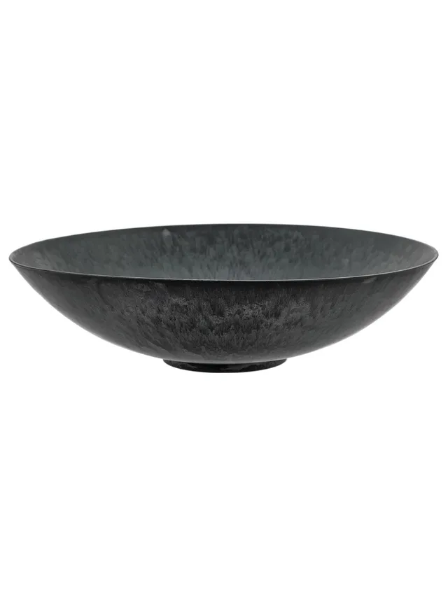 blumigo-vasen-schale-finn-kunststoff-schwarz-35-cm image 1