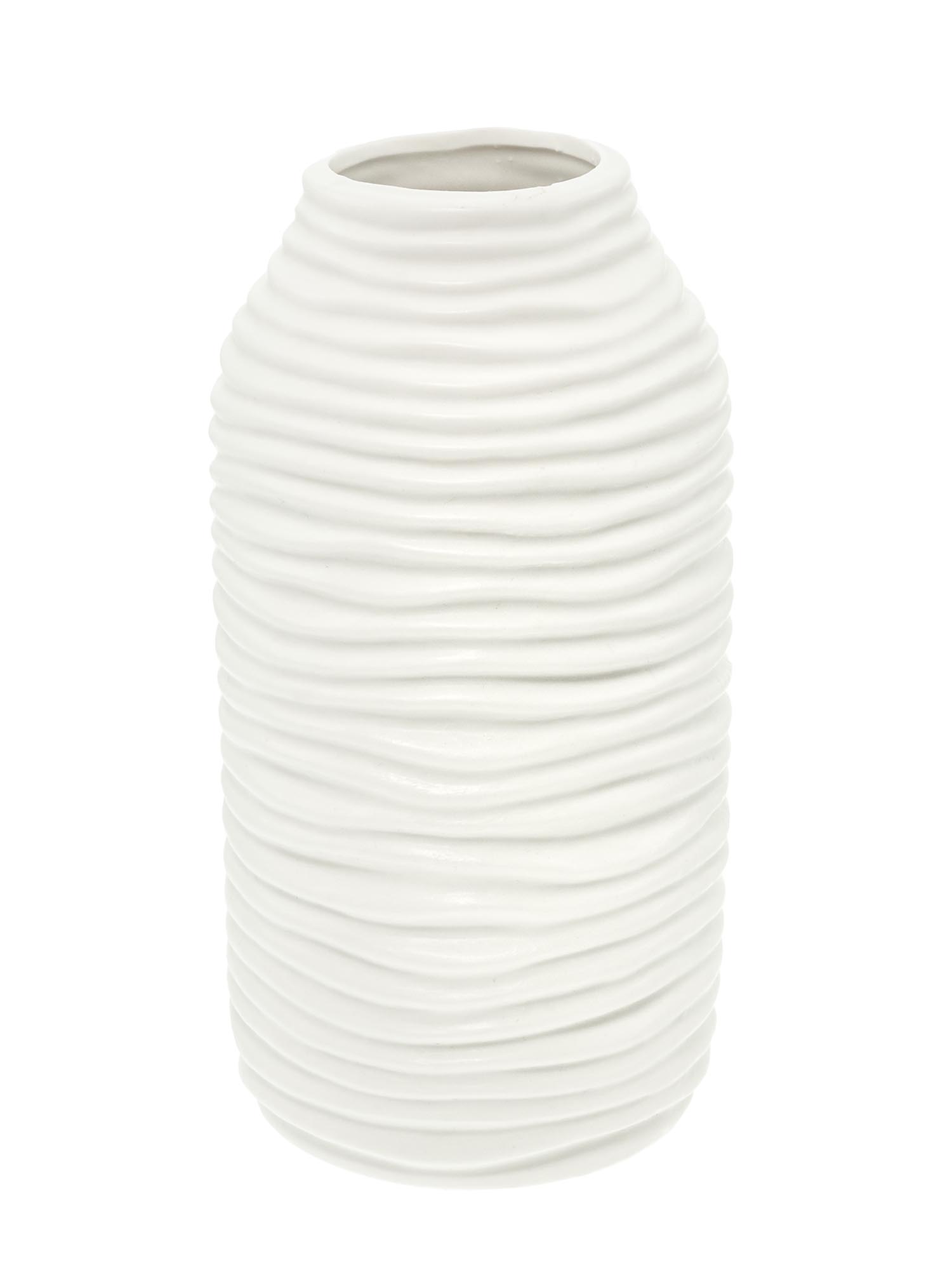 blumigo-keramikvase-spira-blumenvase-wei-10-5x20-cm image 1