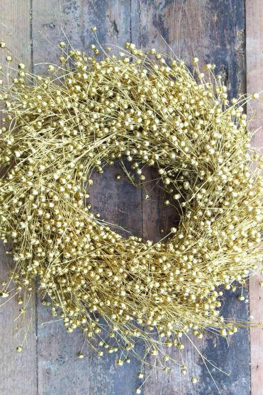 blumigo-flachskranz-trockenkranz-gold-gef-rbt-getrocknet image 1