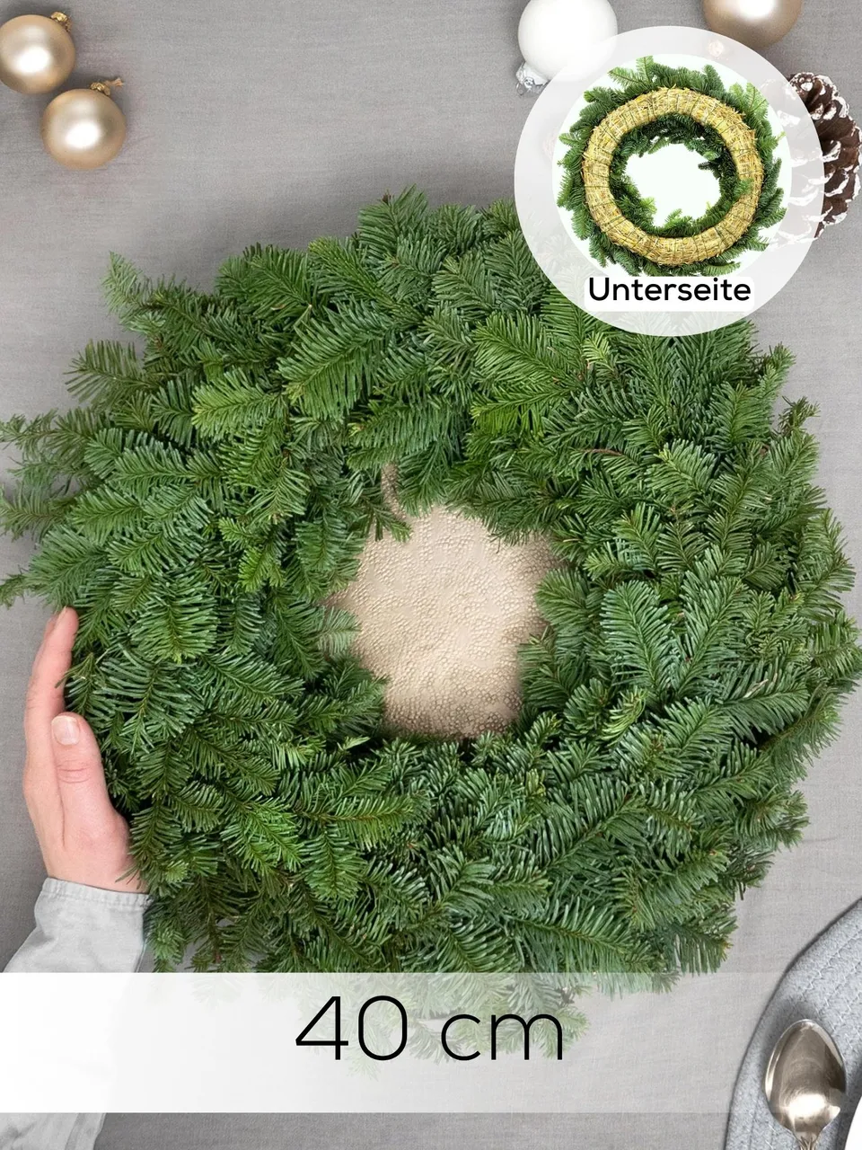 blumigo-nobilistanne-tannenkranz-40-cm-einseitig-frisch image 1