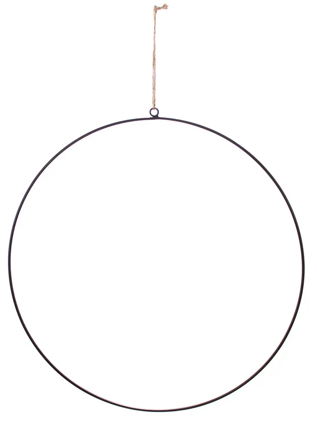 blumigo-metallring-schwarz-50-cm-kranzunterlage image 1