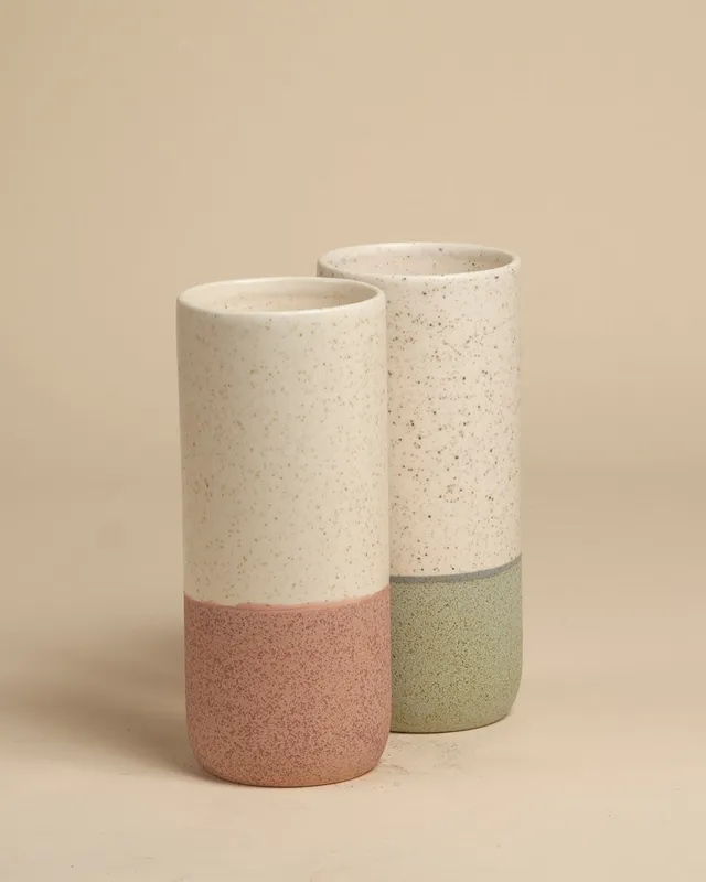 feey-variado-keramik-vase-21cm-blumenvase-gr-n image 1