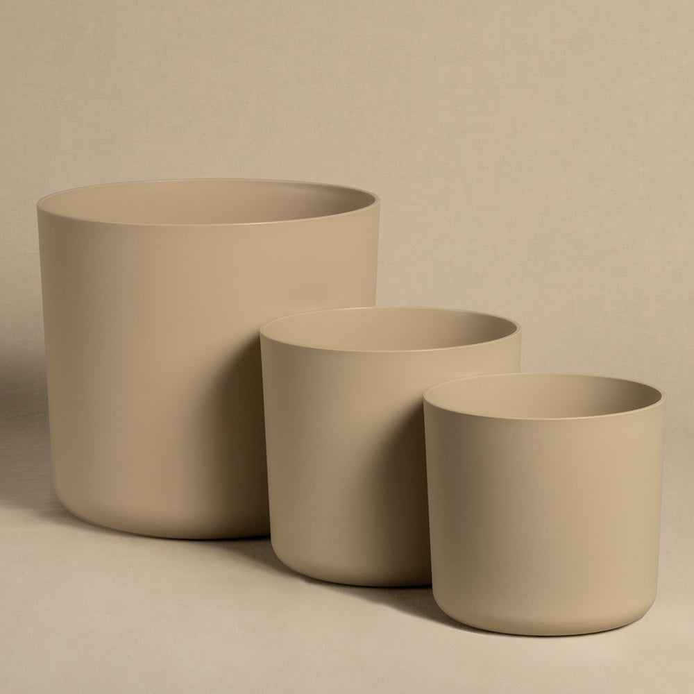 feey-lumi-blumentopf-3er-set-taupe-22-cm-kunststoff image 3