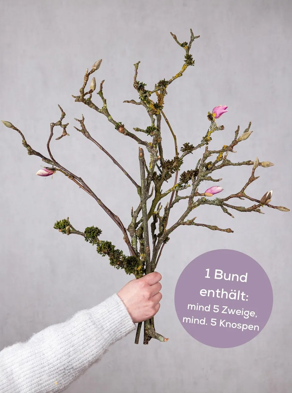 blumigo-zweige-magnolienzweige-bund-rosa-wei image 1