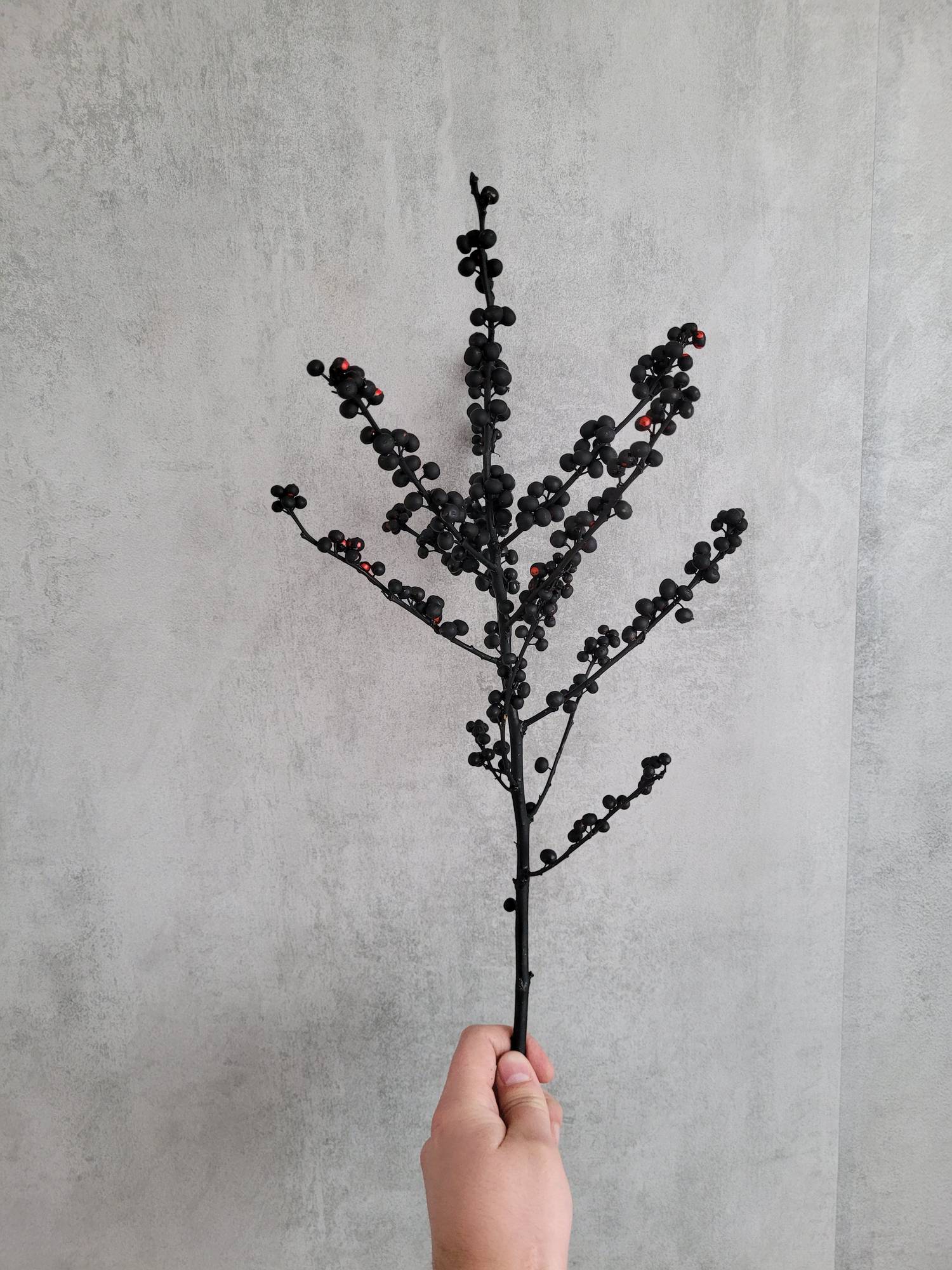 blumigo-zweige-ilex-painted-deko-zweige-schwarz image 1