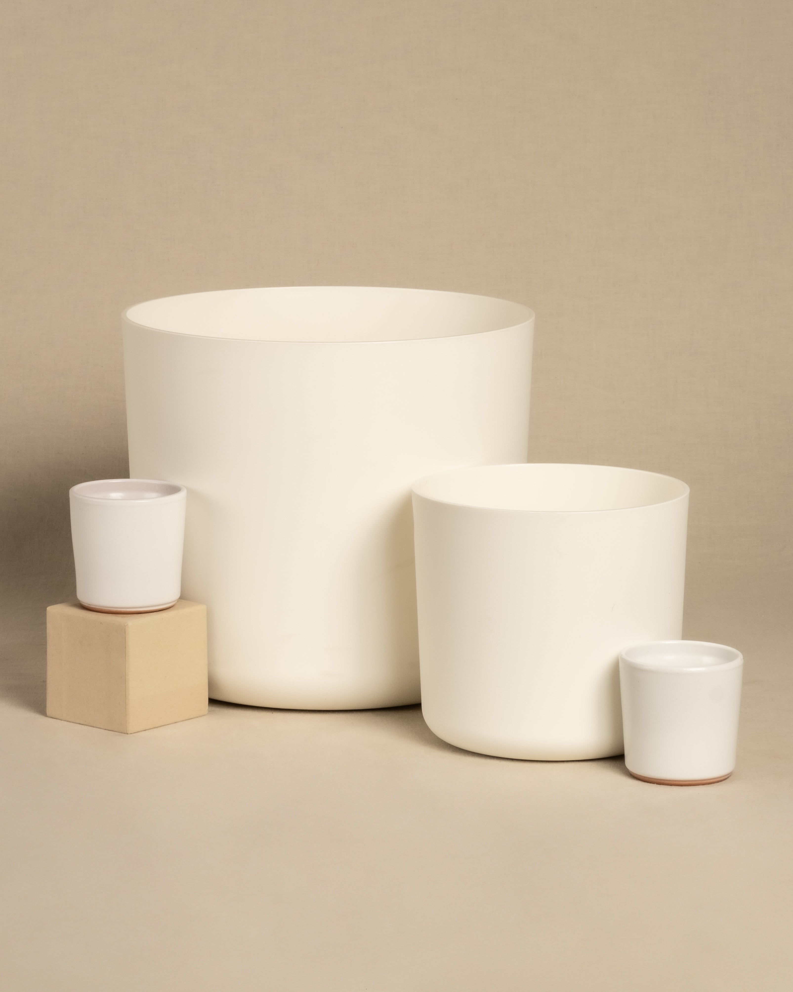 feey-lumi-blumentopf-4er-set-anthrazit-25-cm-kunststoff image 1
