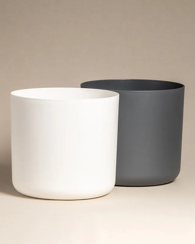 feey-lumi-blumentopf-kunststoff-wei-30-cm image 1