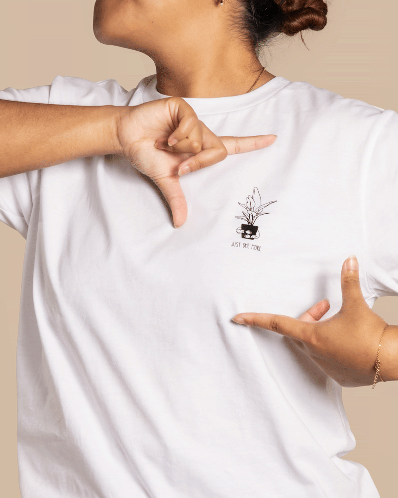 feey-lumi-plant-shirts-t-shirt-just-one-more-schwarz-m image 1
