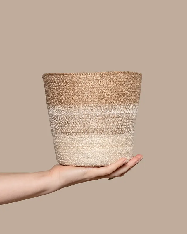 feey-variado-lapis-pflanzenkorb-jute-18-cm-natur image 1