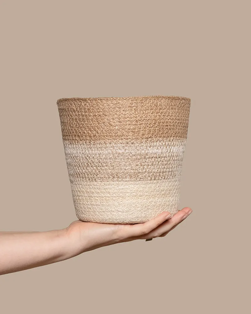 feey-variado-lapis-pflanzenkorb-jute-18-cm-natur image 1