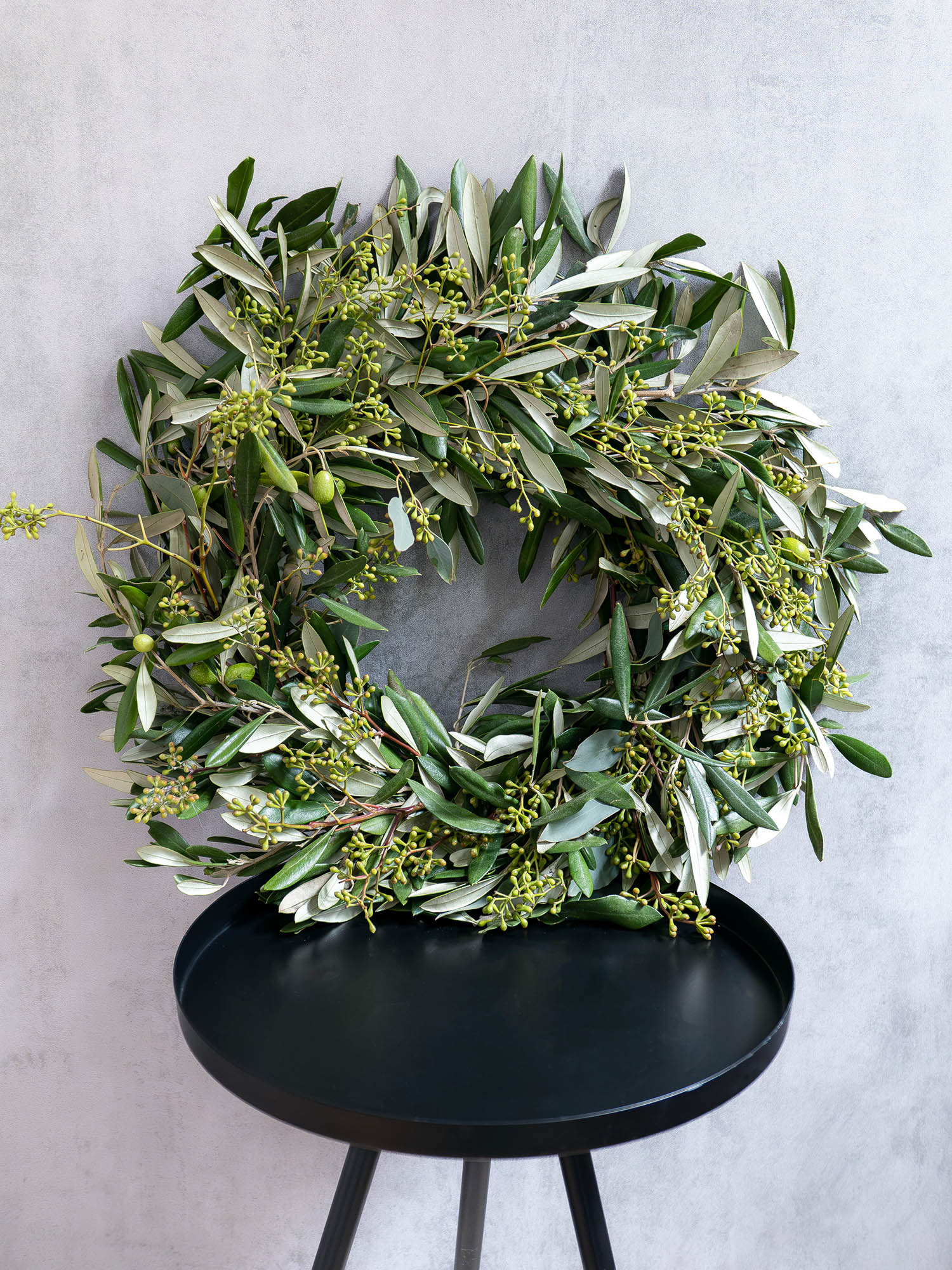blumigo-eukalyptus-zierkranz-olive-populus-beeren-40-cm image 2