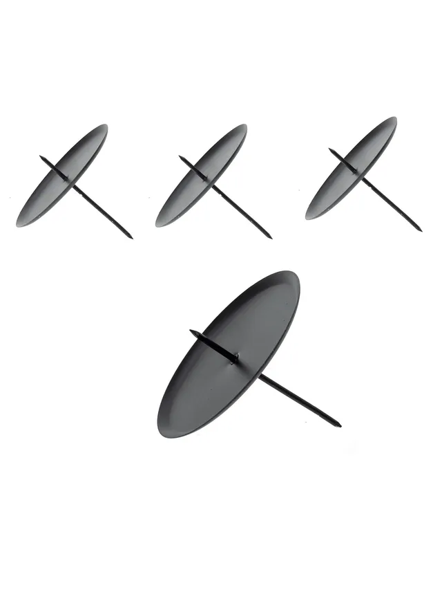 blumigo-new-york-kerzenhalter-4er-set-schwarz-metall image 1