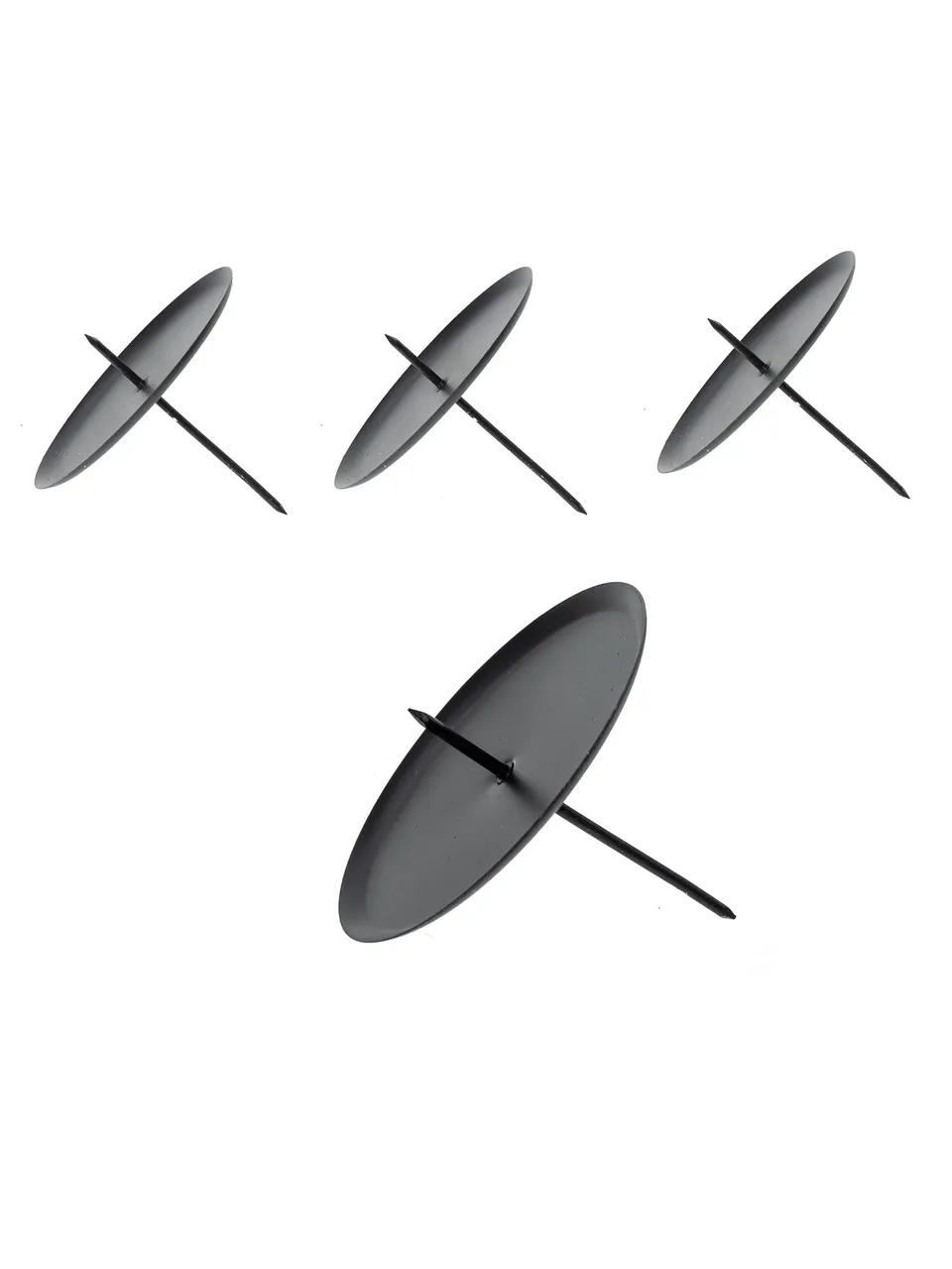 blumigo-new-york-kerzenhalter-4er-set-schwarz-metall image 1