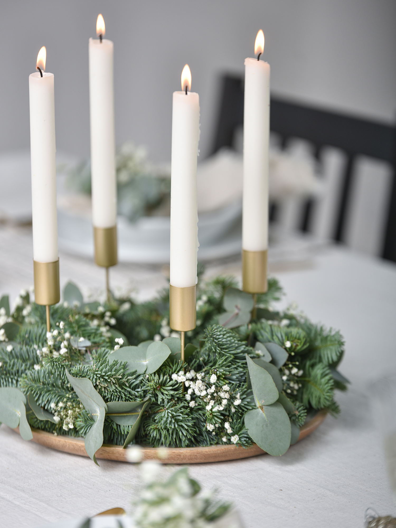 blumigo-evergreen-adventskranz-diy-set-30cm-mit-kerzen image 2