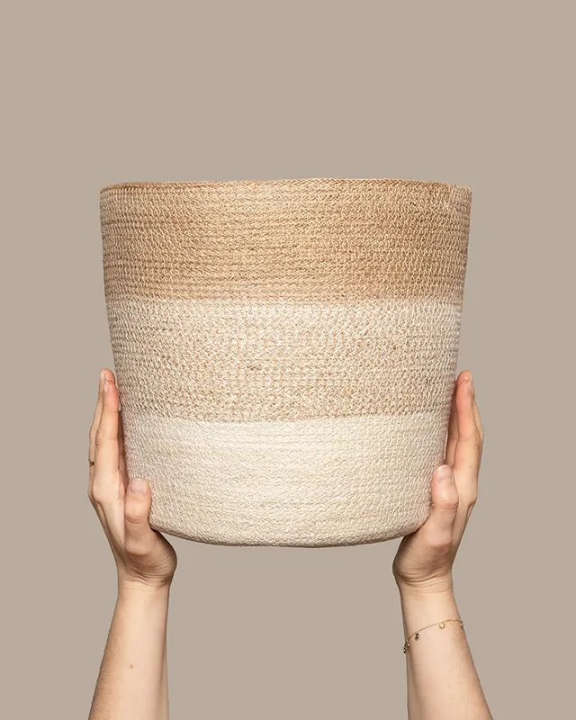 feey-lapis-pflanzenkorb-jute-30-cm-naturbelassen image 1