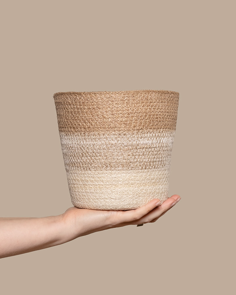 feey-variado-lapis-pflanzenkorb-jute-18-cm-natur image 1